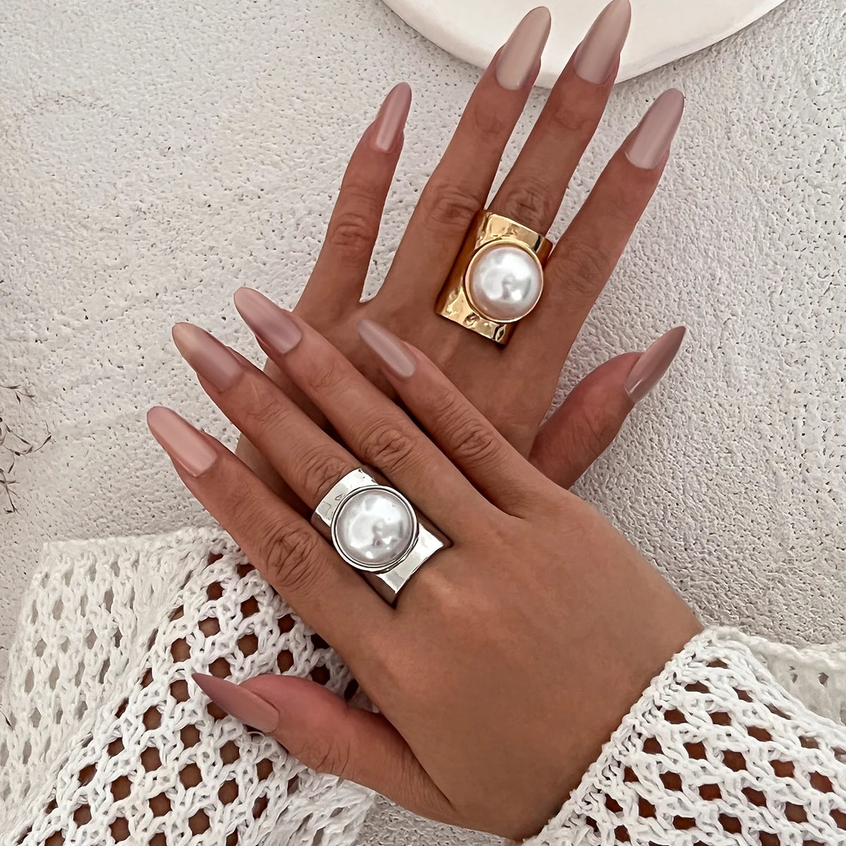 Anel Elegante com Pérola