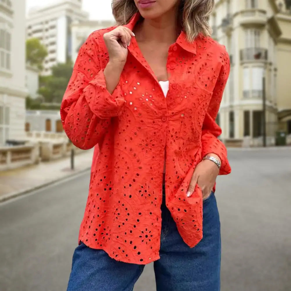 Camisa de Renda Feminina